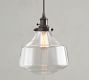 Schoolhouse Glass Cord Pendant (8&quot;-11&quot;)
