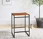 Hardy Backless Leather Stool