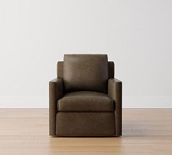 Open Box: Duncan Leather Swivel Glider