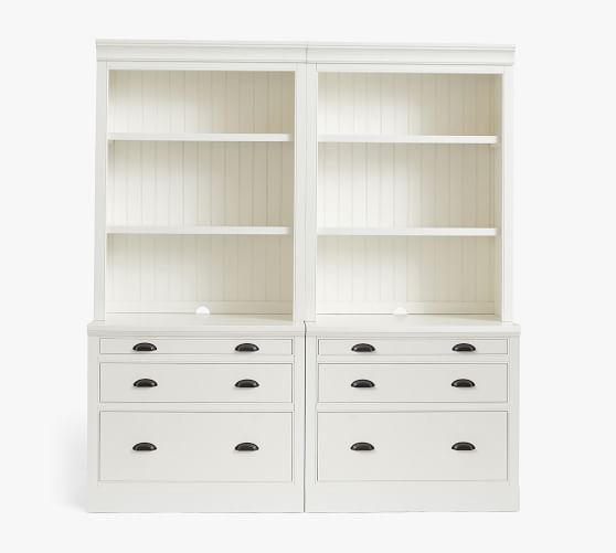 Aubrey Double Lateral File Bookcase (72") - Dutch White