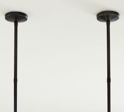 Schoolhouse Glass Linear Chandelier (43&quot;)