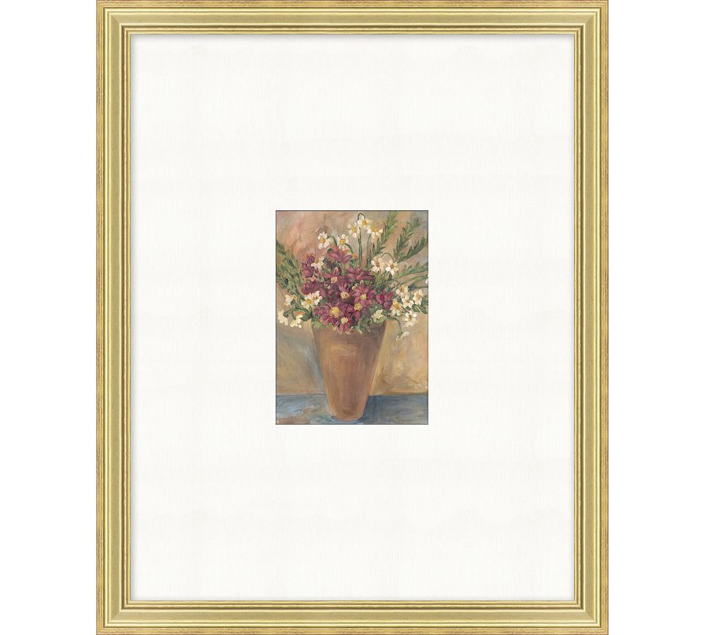 Tuscan Mums Framed Print