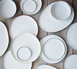 Abbesses Porcelain Large Platters, Set of 4