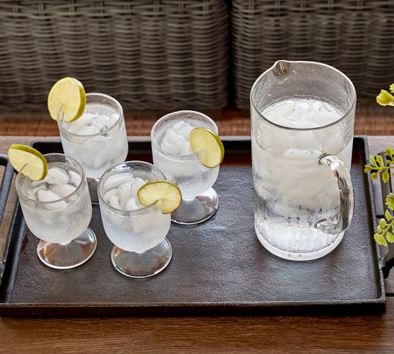 Hammered Outdoor Goblets