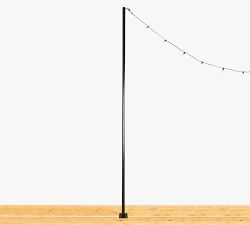 Outdoor Bistro Standing String Light Posts