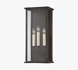 Zayd Outdoor Metal 3-Light Sconce (22&quot;)
