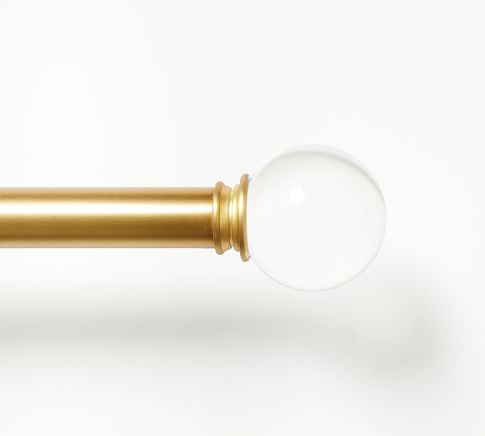 Brass Glass Ball Finial