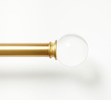 Brass Glass Ball Finial