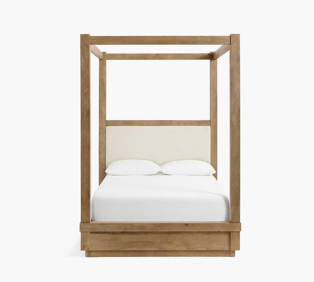 Oakleigh Upholstered Canopy Bed - Heirloom Wheat, King