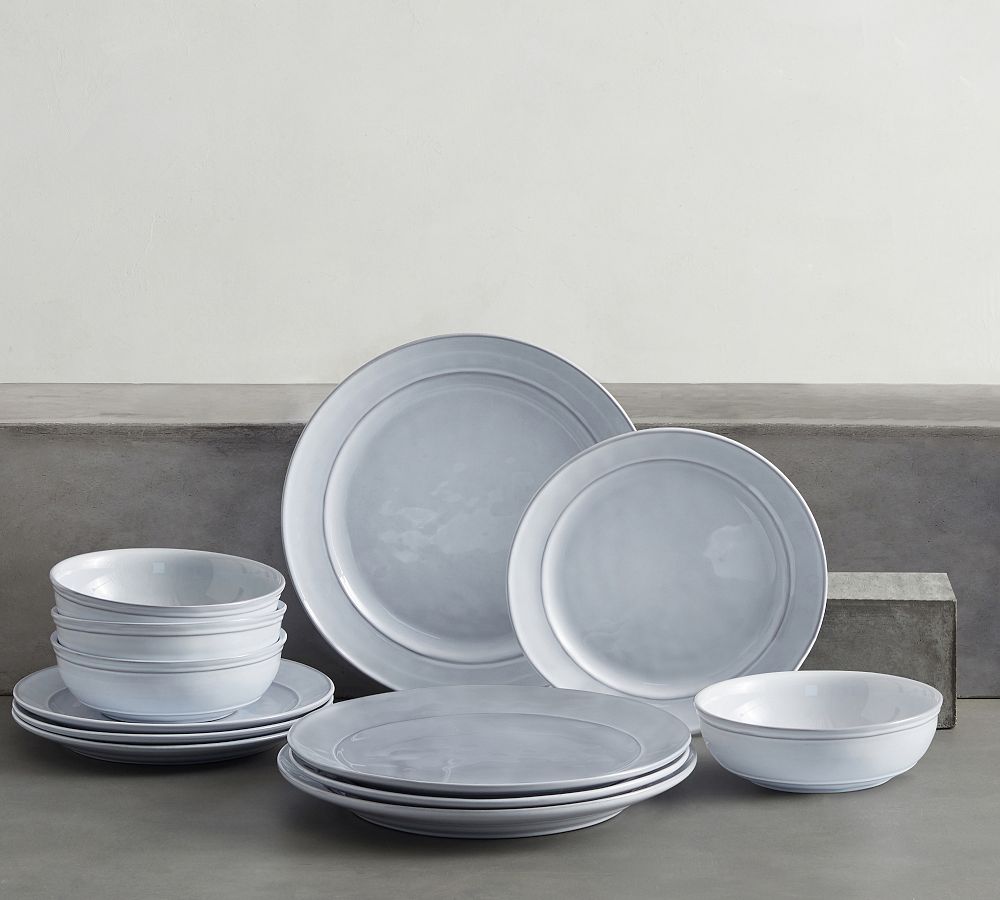 Cambria Handcrafted Stoneware Dinnerware Sets Chambray