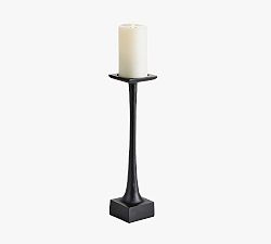 Open Box: Neena Pillar Candleholder, 15"H, Black