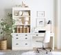Aubrey Writing Desk with Bookcase (78&quot;)