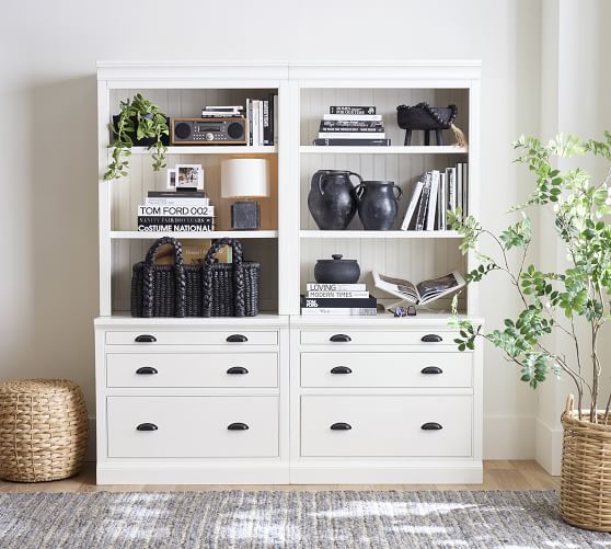 Aubrey Double Lateral File Bookcase (72") - Dutch White