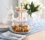 Floral Bunny Stoneware Cookie Jar