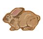 Shaped Bunny Doormat