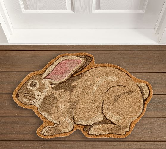 Shaped Bunny Doormat