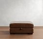 Turner Leather Storage Ottoman with Nailheads