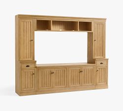 Aubrey 6-Piece Storage Cabinet with Shelf Set (108&quot;)