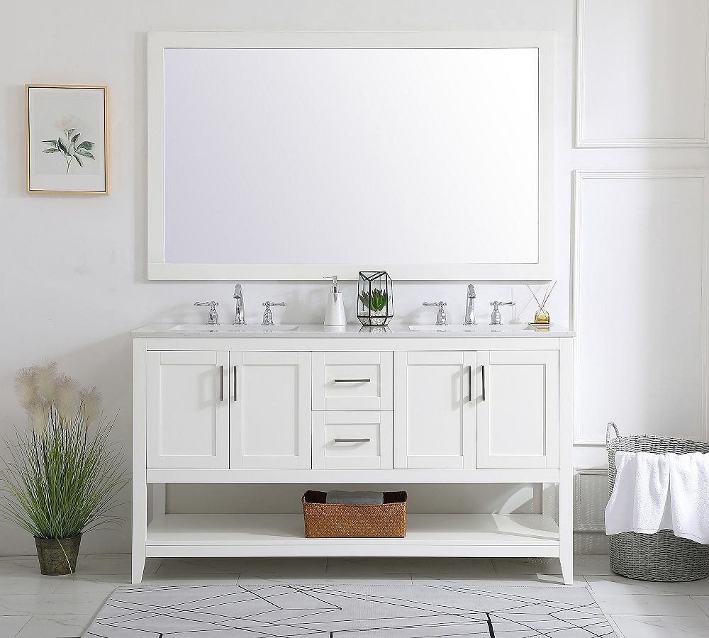 Belleair 60&quot; Double Sink Vanity