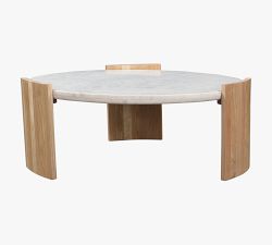Laurie Round Marble Coffee Table (35&quot;)