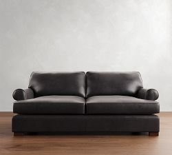 Townsend Roll Arm Leather Sofa Collection (79&quot;&ndash;102&quot;)