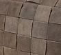 Suede Basketweave Pouf