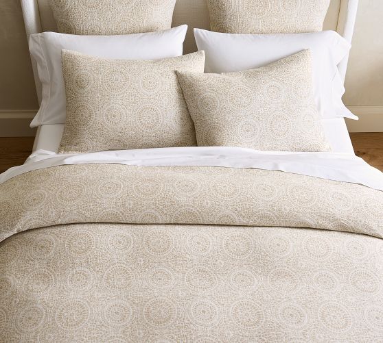 Cotton Jacquard Medallion Duvet Cover