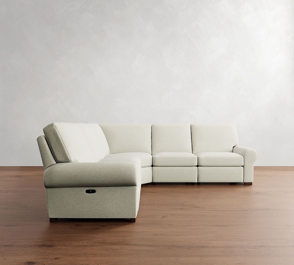Turner Roll Arm Power Reclining L-Shaped Sectional - Storage Available (117&quot;&ndash;129&quot;)
