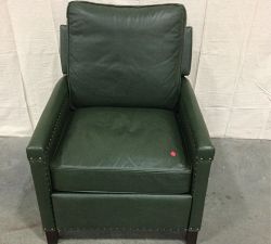 Open Box: Tyler Square Arm Leather Manual &amp; Power Recliner