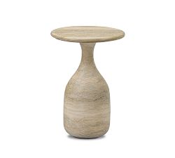 Ellara Round Concrete Nesting End Table,  (10.5&quot;- 13&quot;w)