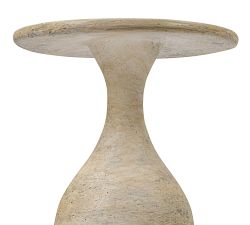 Ellara Round Concrete Nesting End Table,  (10.5&quot;- 13&quot;w)
