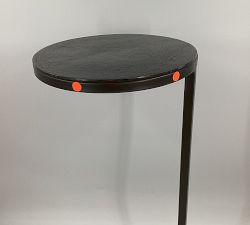 Open Box: Duke Round Metal Accent Table (10&quot;)