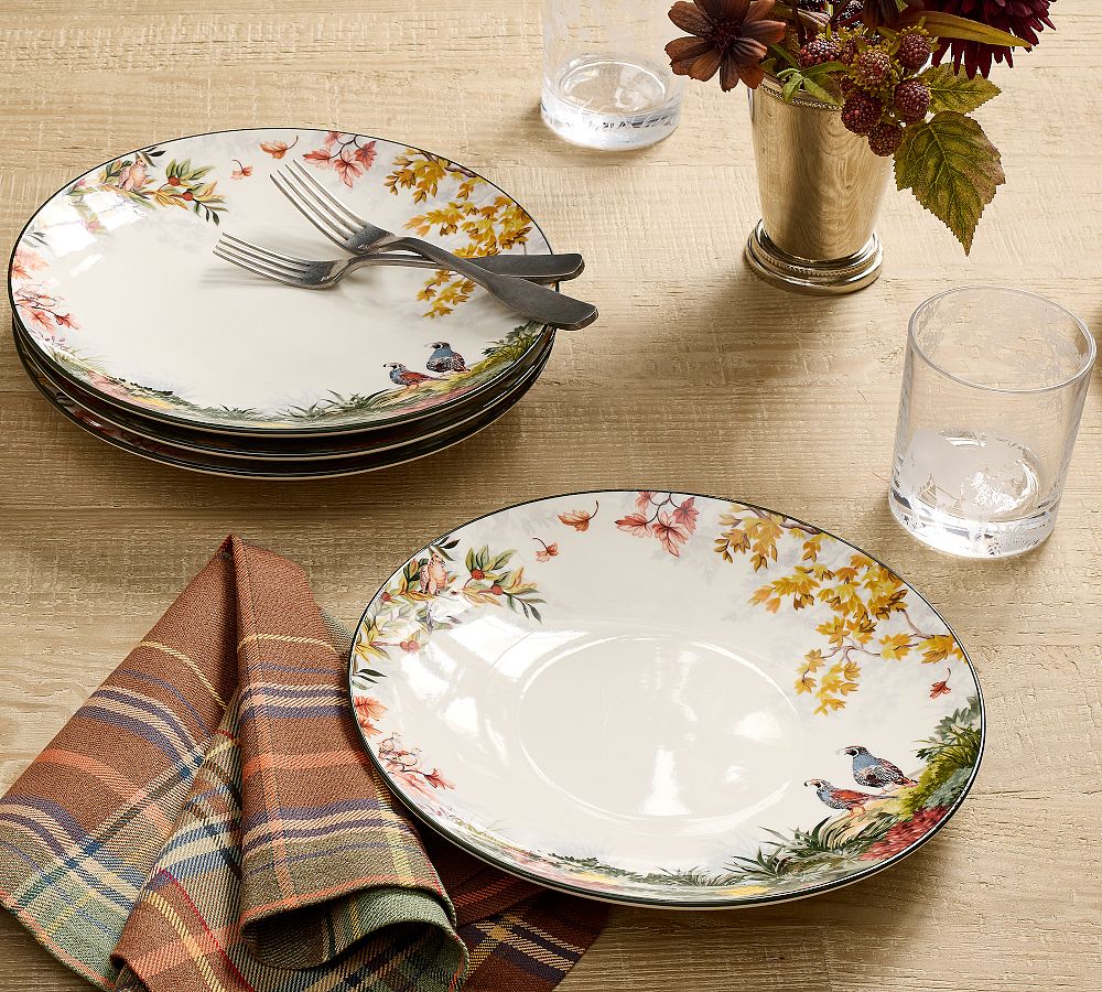 Fantastical Forest Stoneware Dinner Plates - Set of 4
