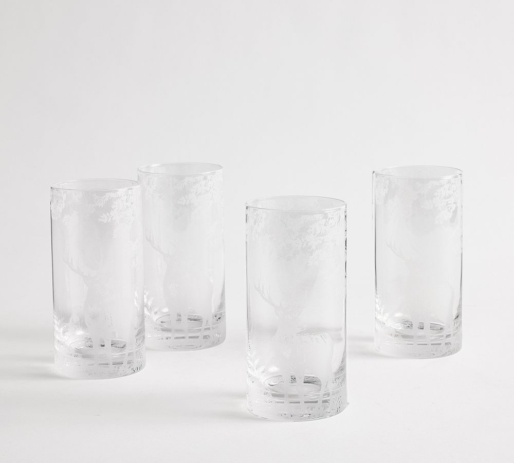 Fantastical Forest Cocktail Glasses - Set of 4 - Highball