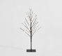 Lit Black Glitter Tree