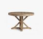 Benchwright Round Pedestal Extendable Dining Table (48&quot;-72&quot;)