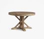 Benchwright Round Pedestal Extendable Dining Table (48&quot;-72&quot;)