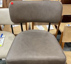 Open Box: Maison Leather Swivel Stool