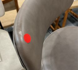 Open Box: Maison Leather Swivel Stool