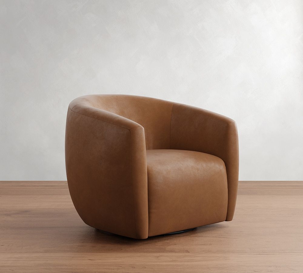 Payton Leather Swivel Chair