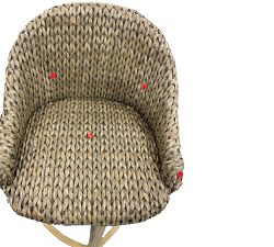 Open Box: Seagrass Bucket Swivel Counter Stool