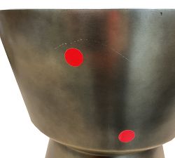 Open Box: Shae Round Metal Accent Table (13.5&quot;)