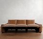 Big Sur Square Arm Leather Power Reclining Sofa (82&quot;-138&quot;)
