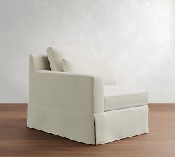 Build Your Own York Square Arm Deep Seat Slipcovered Sectional