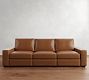 Big Sur Square Arm Leather Power Reclining Sofa (82&quot;-138&quot;)