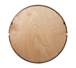 Eliseo Walnut Round Wall Mirror