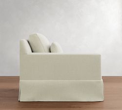 Build Your Own York Square Arm Deep Seat Slipcovered Sectional