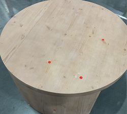 Open Box: Folsom Round Nesting Coffee Table, Large - Desert Pine