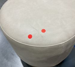 Open Box: Jake Leather Swivel Stool