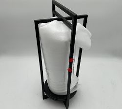 Open Box: Brooks Cross Bar Steel &amp; Glass Outdoor Lantern